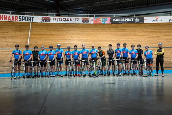 Afbeelding tijdens Slimmer Presteren Baanwielrenclinic door Gerrit H.